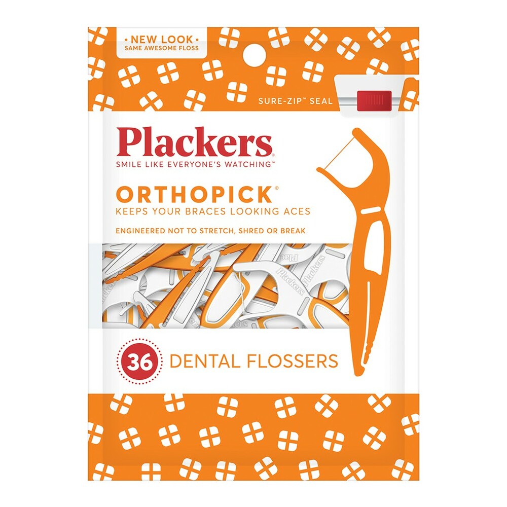 【牙齒寶寶】美國 普雷克 Plackers 派樂絲 Plackers 矯正專用牙線棒36入