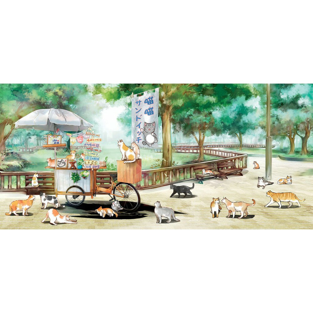 P2 - 百合系列-喵喵三明治 510片拼圖 15-008