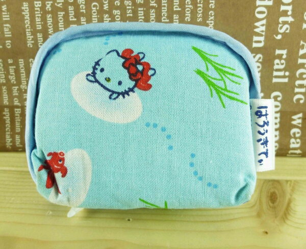 【震撼精品百貨】Hello Kitty 凱蒂貓-凱蒂貓零錢包-藍和風*72458