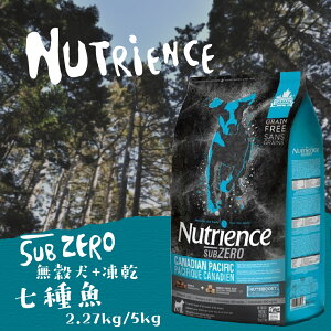 Nutrience紐崔斯 無穀犬+凍乾【七種魚】2.27kg / 5kg