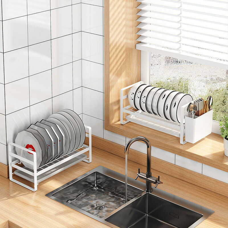 廚房瀝水碗碟架尺寸家用櫥櫃內單層放碗架筷盒置物架碗盤收納架