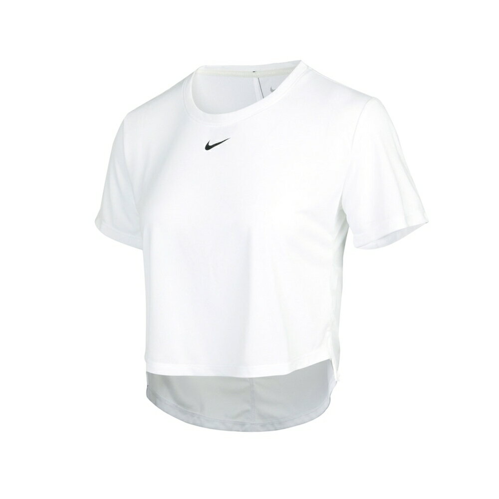 NIKE 女短版T恤(Dri FIT 慢跑 路跑 上衣 訓練 短袖T恤 運動「DD4955-100」≡排汗專家≡