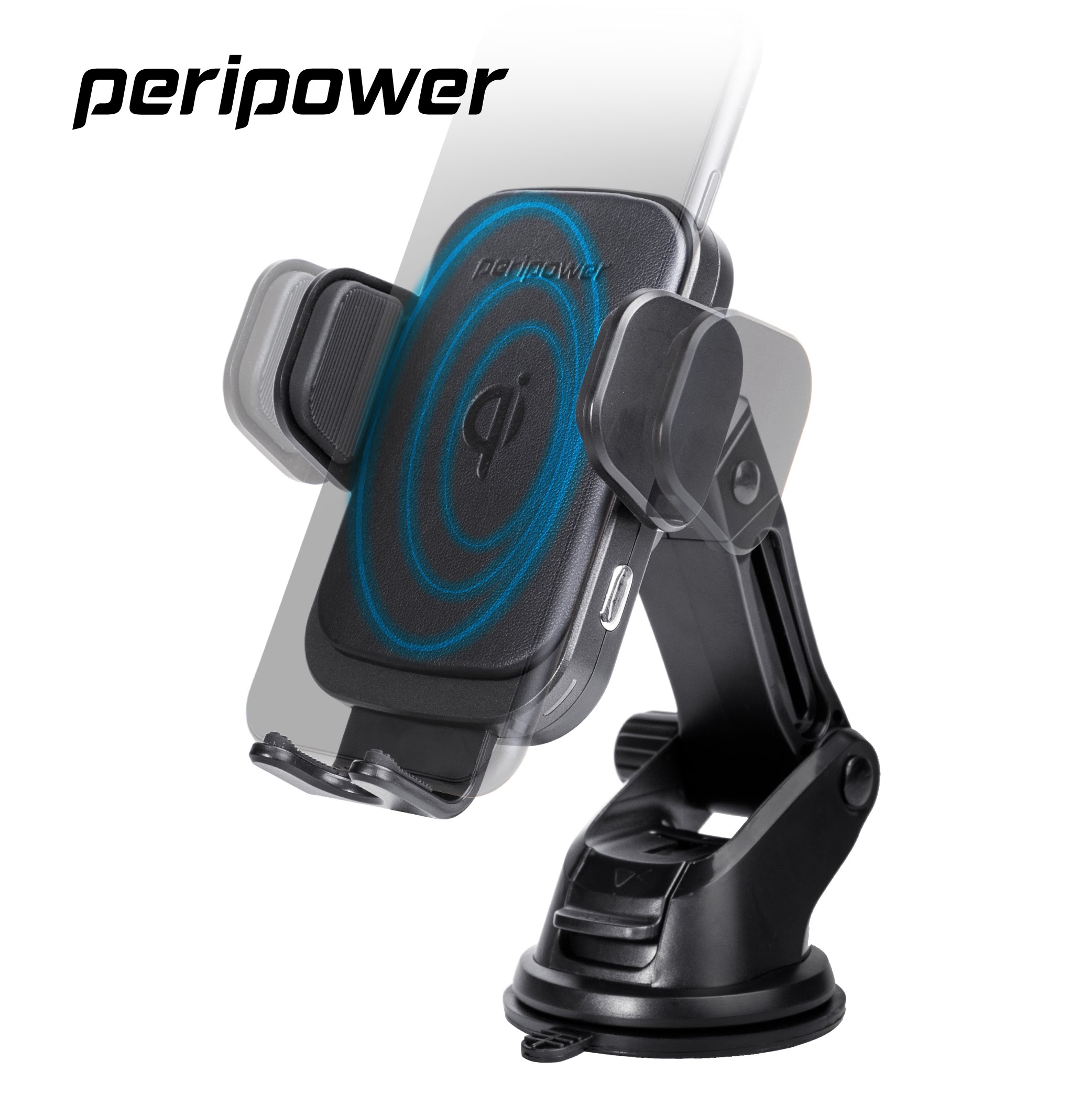 【peripower】PS-T09 自動開合夾臂式伸縮調整手機架 無線充電 手機座 手機支架 車用支架 出風口支架