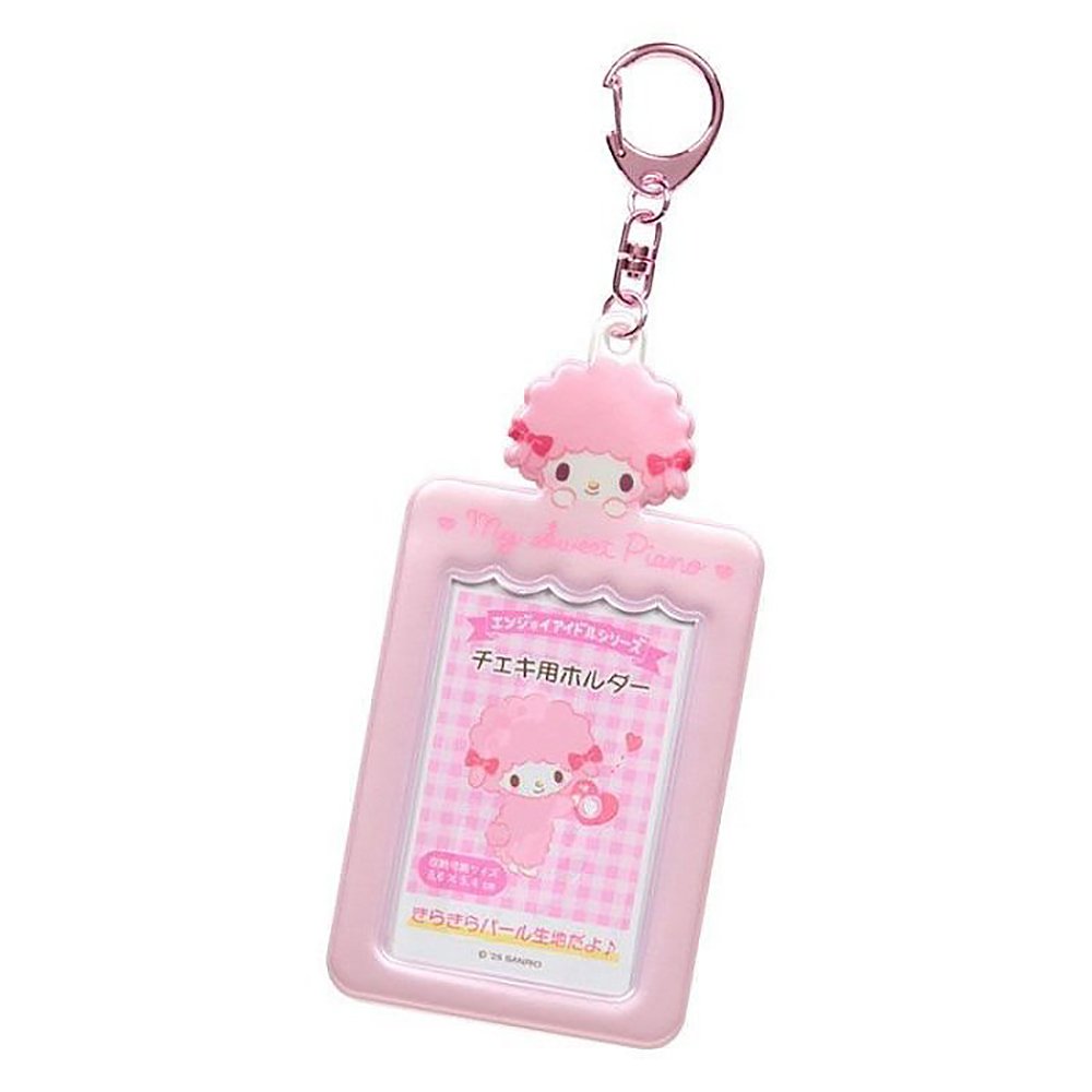 asdfkitty*彼安諾 My Sweet Piano珠光 票卡套附鑰匙圈 證件套 悠遊卡套 隨身相框-可放拍立得照片