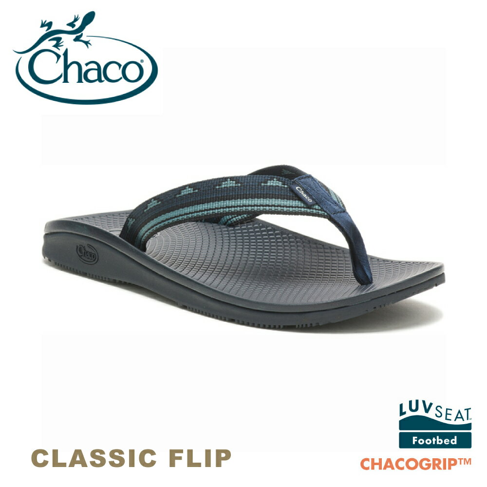 【CHACO 美國 男 CLASSIC FLIP夾腳拖鞋 《納曲海軍藍》】CH-CFM01HH22/運動拖鞋/登山拖鞋