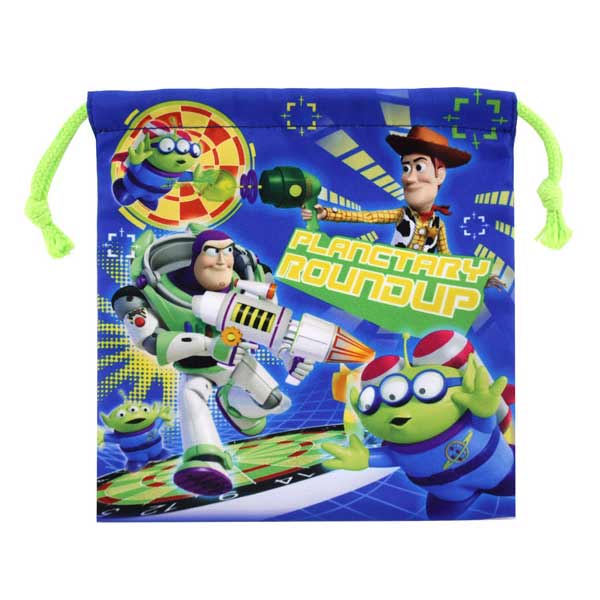 【日本進口正版】玩具總動員 束口袋 收納袋 抽繩束口袋 皮克斯 迪士尼 Disney - 072440