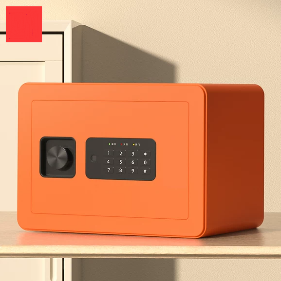 保險櫃家用小型迷你保險箱辦公指紋密碼鑰匙安全防盜全鋼保管箱床頭櫃20/25cm隱形可入牆
