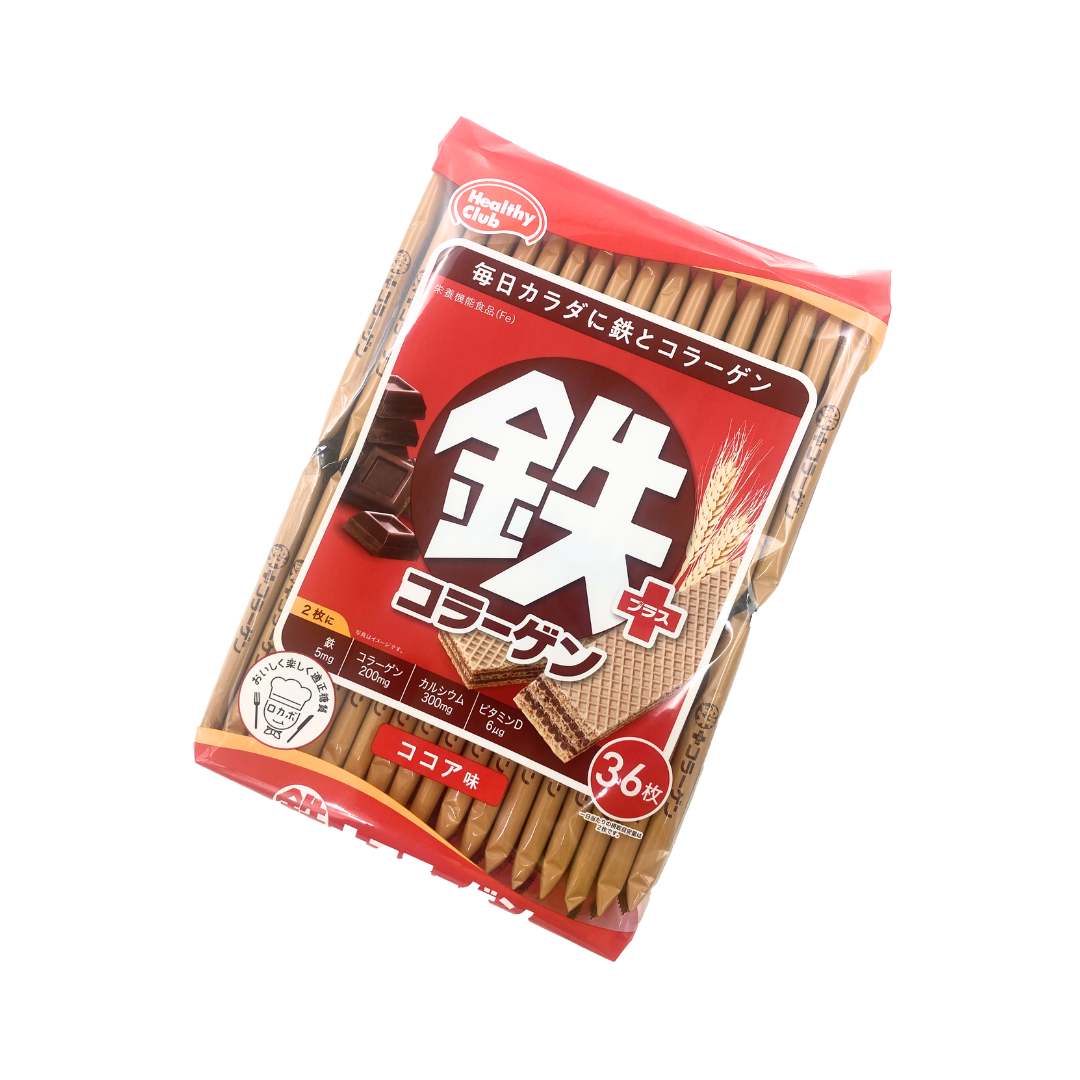 日本 哈瑪達 骨 威化餅 (鐵)巧克力／牛奶／藍莓／楓糖／可可 / 水果 餅乾 夾心餅 1