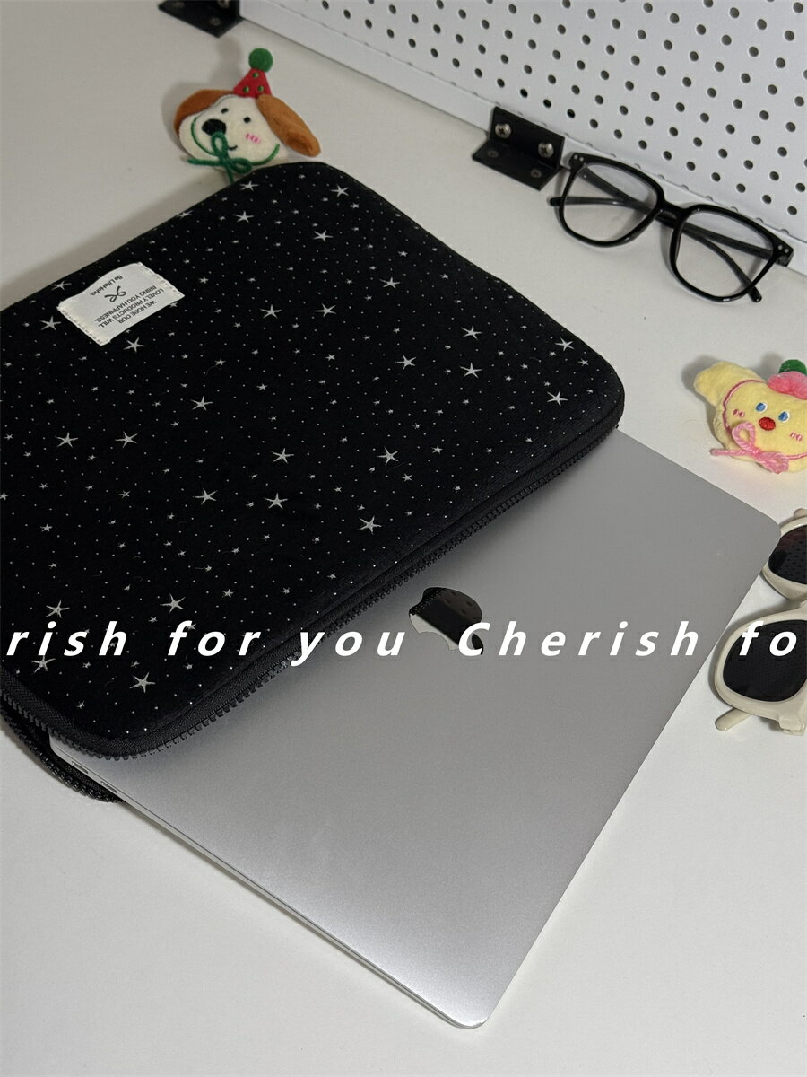 新款韓國ins星星筆電內膽包蘋果筆記型電腦包MacBookAir華為matebook14寸聯想Thinkpad保護套iPad保護套