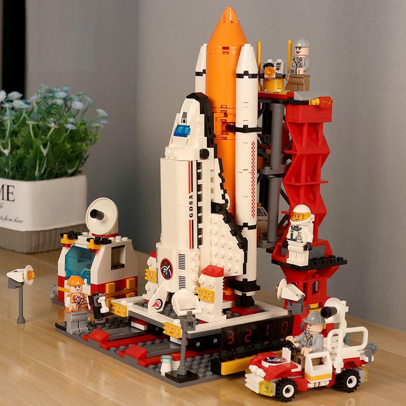 兼容樂高拼裝積木航天火箭男孩子拼圖航空飛機樂高益智力玩具禮物