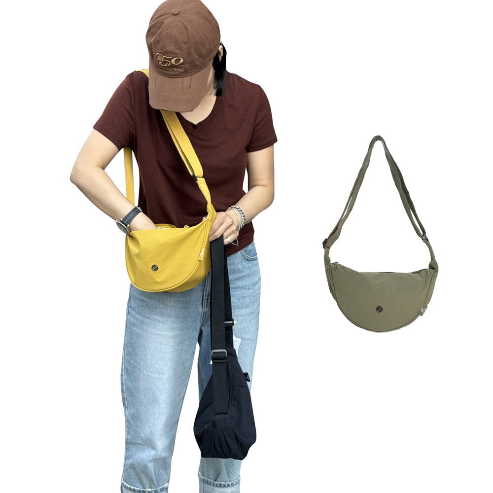 ~雪黛屋~AOKING 斜背水餃包小容量大空間防水輕量杜邦抗刮尼龍布AS0316