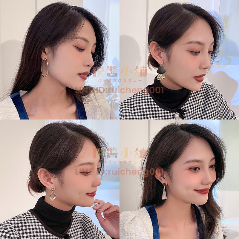 時尚百搭耳環女 s925純銀珍珠耳釘 耳墜小眾設計感耳釘 高階法式獨特耳飾[倪醬小鋪]