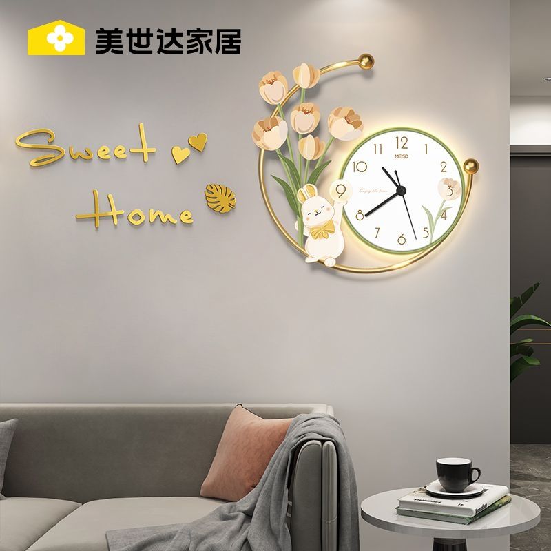 免運 全館8折 掛鐘 客廳掛鐘 時尚掛鐘 時鐘 美世達鐘表客廳掛墻2022新款簡約家用時尚網紅創意裝飾網紅掛鐘特惠/開立發票 工廠直銷 H1210