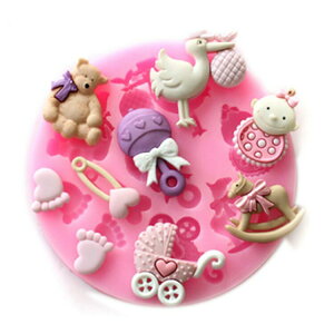 【嚴選&現貨】 嬰兒用品翻糖蛋糕模 寶寶動物翻糖模 寶寶矽膠模 嬰兒蛋糕矽膠模 巧克力模 餅乾模 蛋糕模 烘焙工具