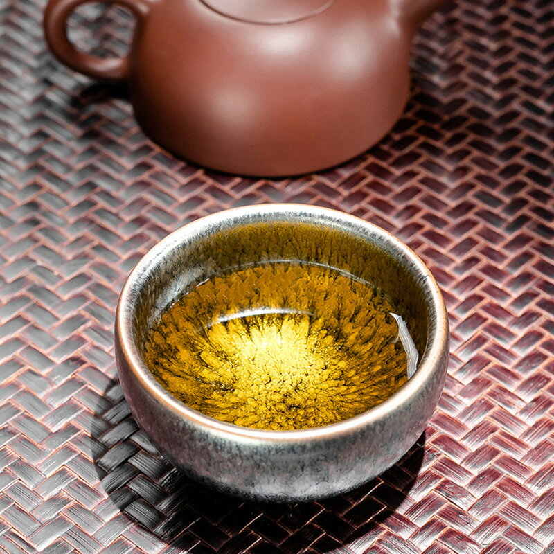 建盞茶杯單個窯變茶盞主人單杯純手工陶瓷茶碗功夫茶具品茗單只小