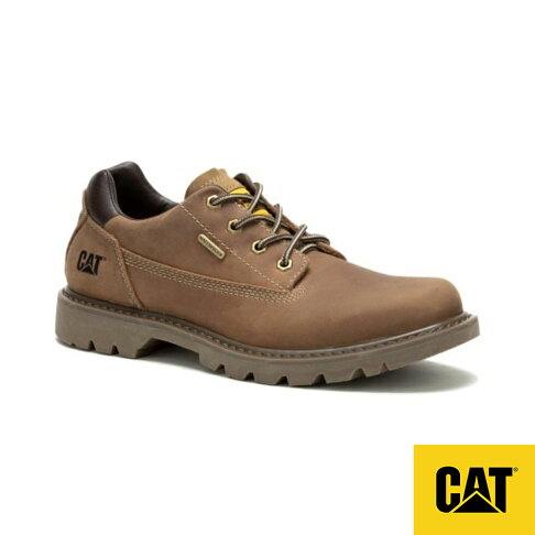 CAT Colorado Low 2.0 Wp 防水真皮休閒鞋舒適 女鞋-棕 0