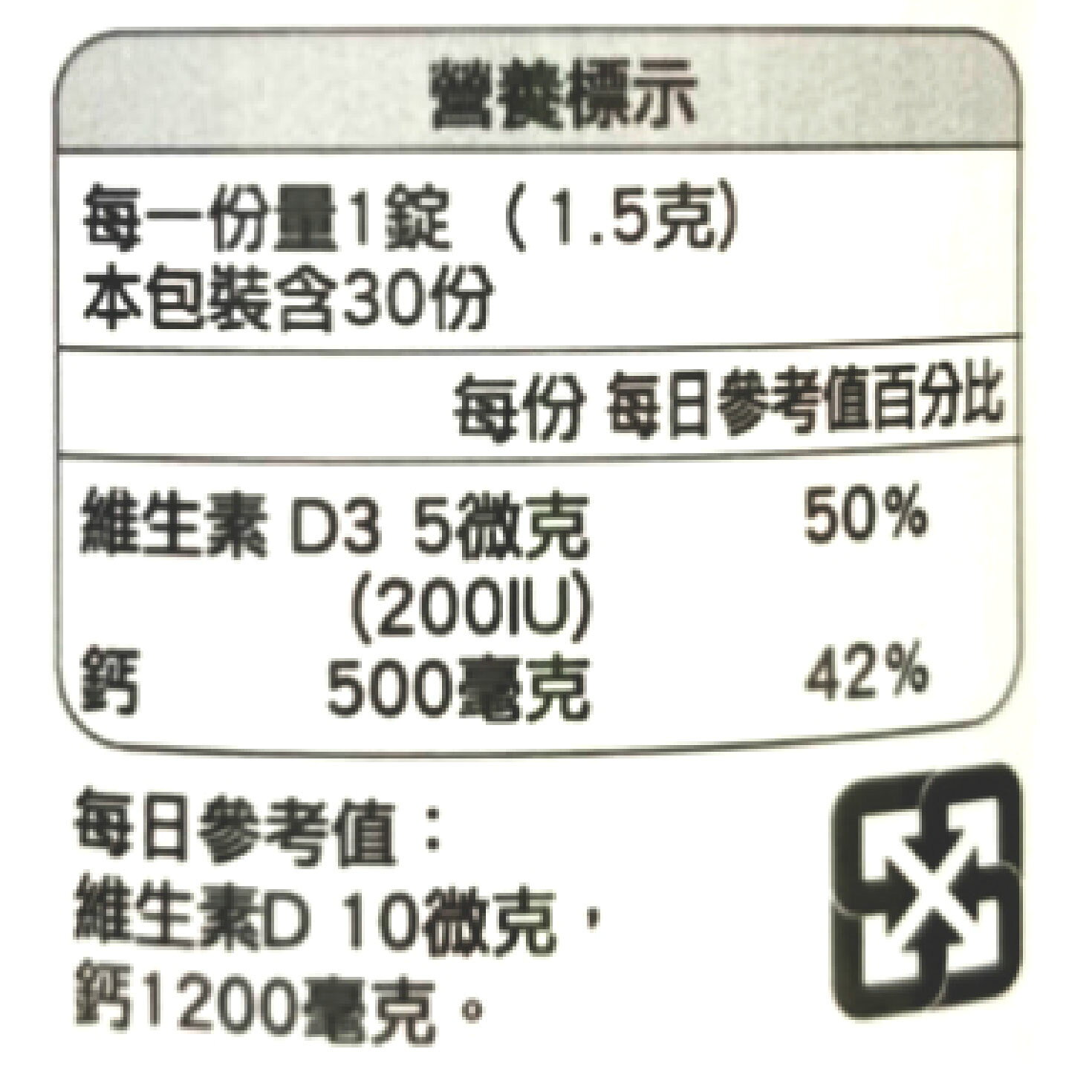 BLACKMORES澳佳寶活性鈣加D3(30顆/瓶 3