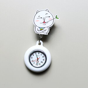機械錶 護士錶 可愛護士錶胸錶女電子懷錶掛錶學生考試夜光可拉伸縮錶懷錶『wl1119』