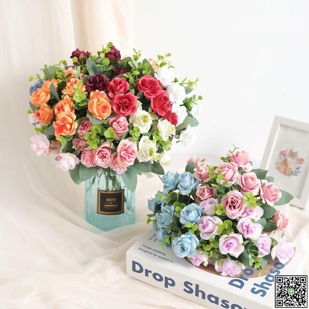 北歐仿真植物花瓶 客廳玄關櫥窗裝飾假花套裝 創意辦公桌餐桌擺件-UM.有米家居