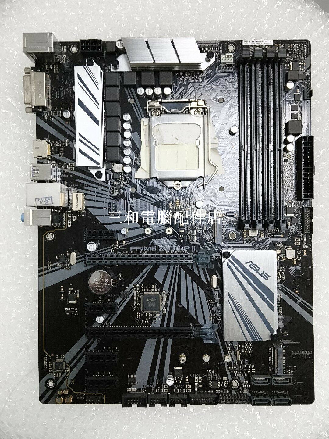 華碩PRIME Z370-P II 主機板 LGA1151 8/9代Intel CPU DDR4 雙M 2 USB3 1 HDMI DVI 音訊介面 齊全 原裝둥