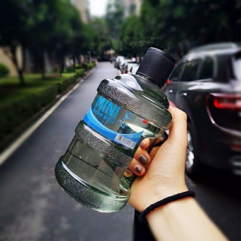 ❀水壺創意礦泉水瓶迷你水桶塑料杯夏季女便攜大容量水壺防漏隨手杯小可愛