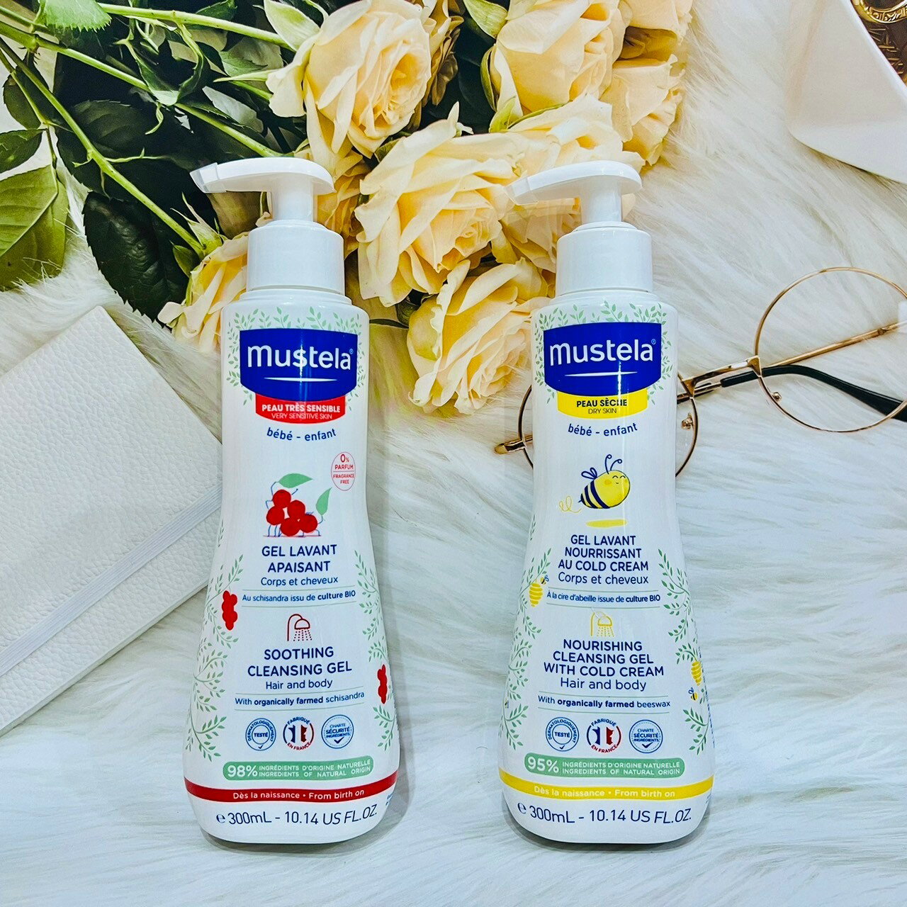 Mustela 慕之恬廊 慕之幼高效雙潔乳/舒恬良 敏弱修復雙潔露 300ml 多款供選