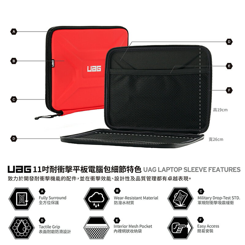 【APP13%點數】UAG 11吋 / 13吋 / 15吋 Sleeve耐衝擊平板電腦保護套 防震 防撞 9