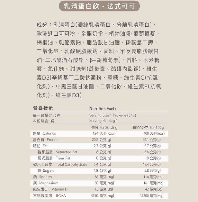 【單包販售】【Body Goals】 多效乳清蛋白飲  全素多效豌豆蛋白飲  31g / 包  法式可可 / 草莓牛奶 7