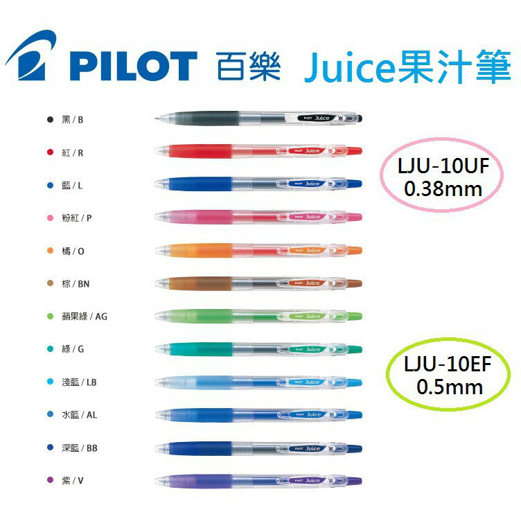 【K.J總務部】PILOT百樂 Juice果汁筆-0.5