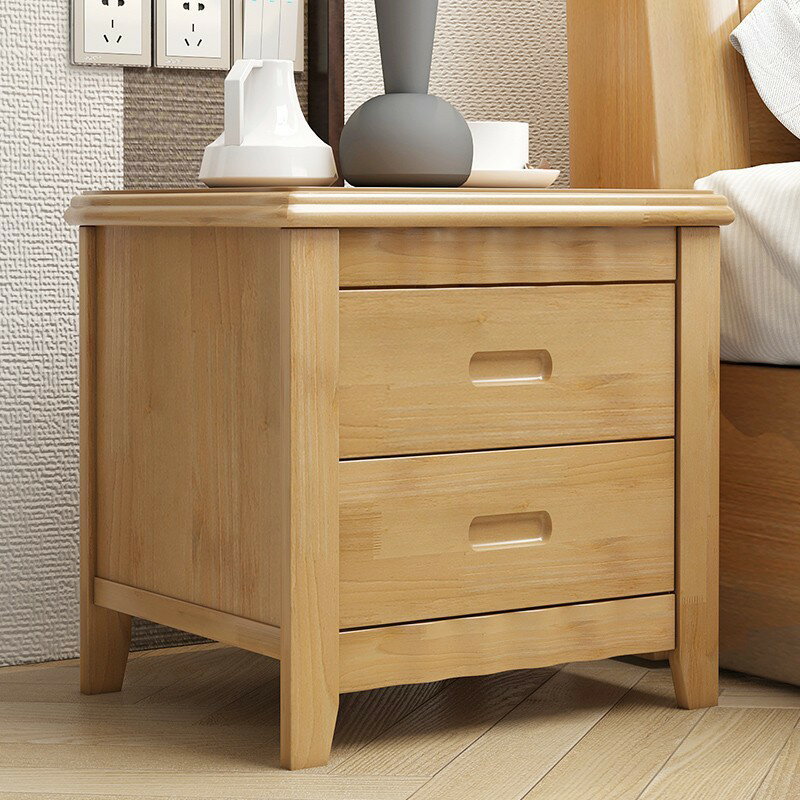 實木床頭櫃簡易款床邊櫃現代簡約臥室網紅輕奢收納小型櫃子儲物櫃