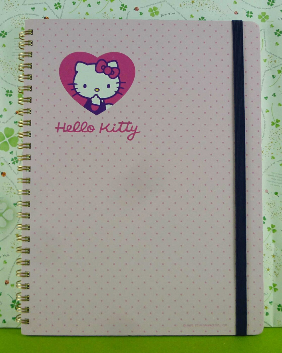【震撼精品百貨】Hello Kitty 凱蒂貓 筆記本 愛心點點 淡粉紅【共1款】 震撼日式精品百貨