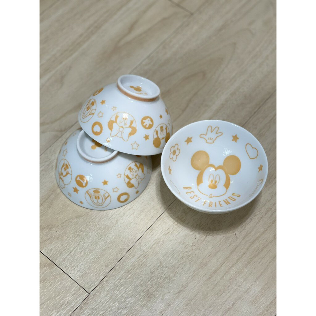 日本製 DISNEY BEST FRIENDS《米奇 家族》Mickey Mouse茶碗 / 飯碗 /高腳防燙/卡通