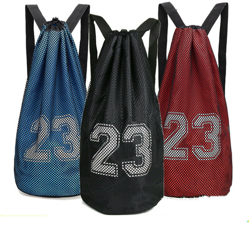 籃球袋訓練羽毛球拍籃球包多功能雙肩收納背包網兜足球兒童