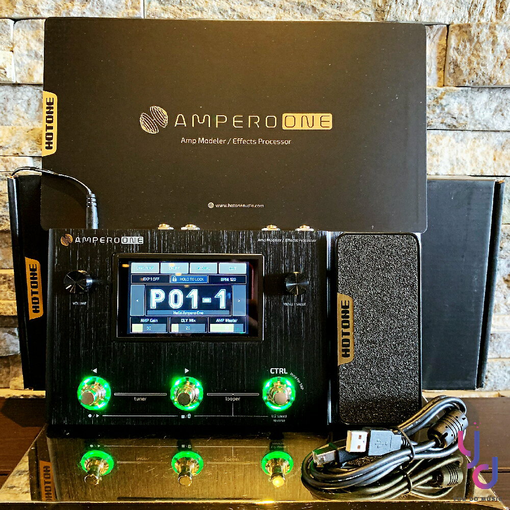現貨免運贈專用變壓器Hotone Ampero One 升級版電木吉他貝斯效果器錄音