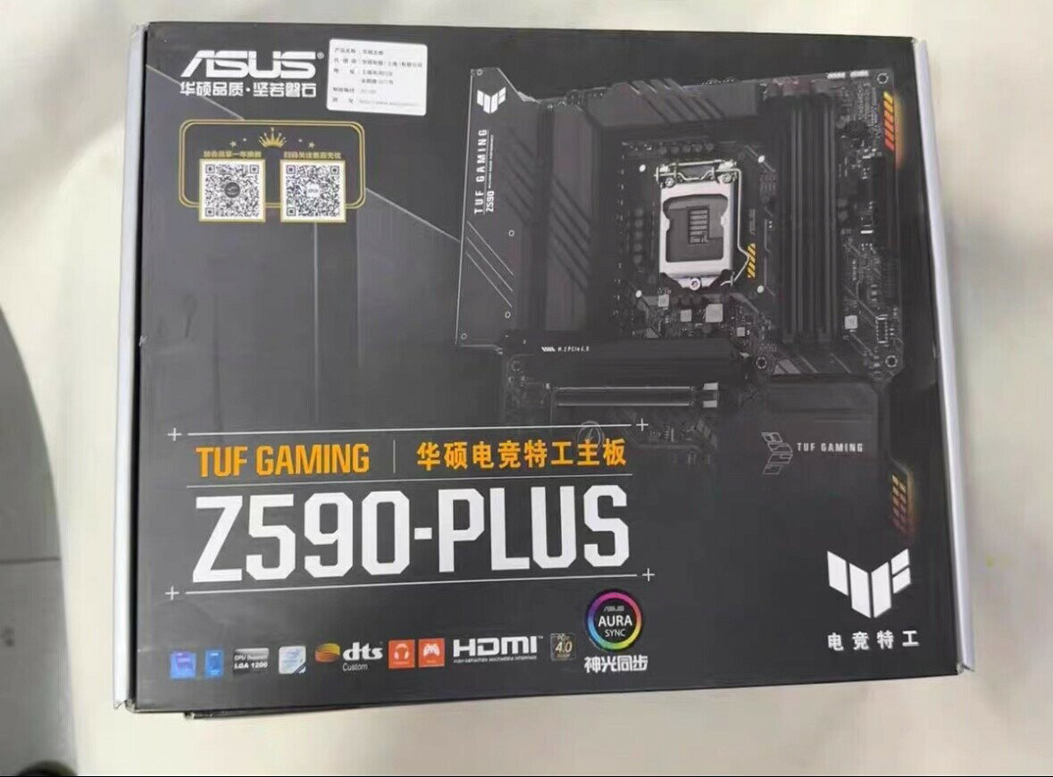 華碩TUF GAMING Z590-PLUS 電競主機板 箱說齊全現貨 支援Intel 12代