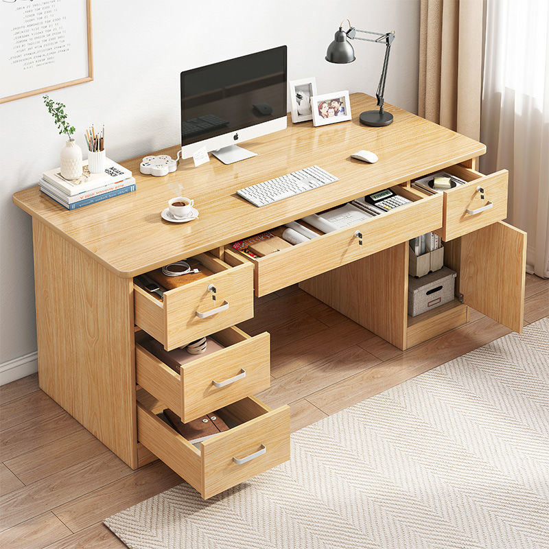 電腦桌臺式加固新中式辦公桌包郵加厚簡約現代家用書桌寫字大桌子