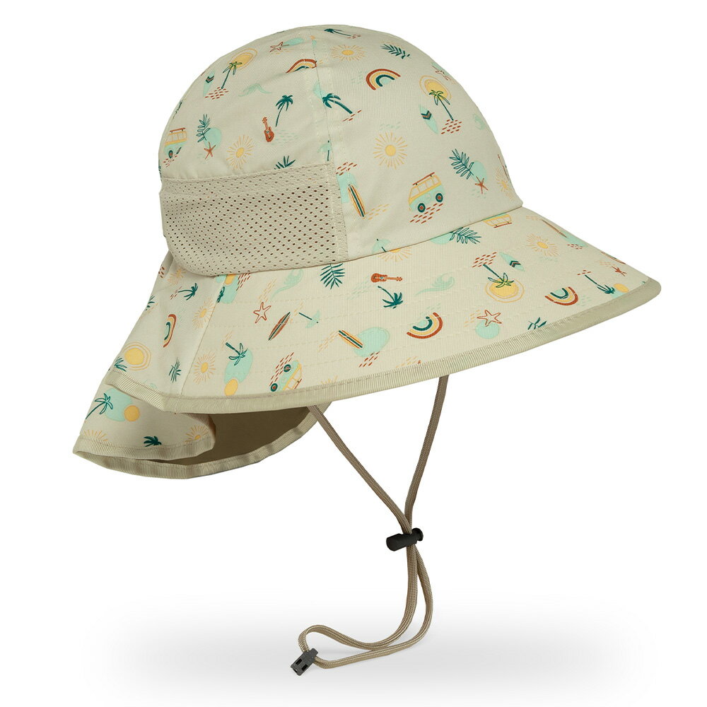 美國《Sunday Afternoons》兒童 抗UV防潑透氣護頸帽 Kids Play Hat (海灘時光-L)