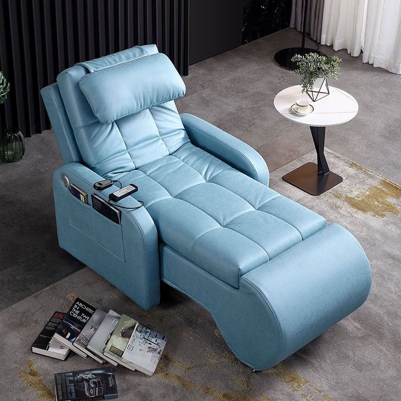 【免運】 電動可躺式沙發 科技布單人電動沙發可變床老年人休閑按摩貴妃椅懶人美容休息躺椅