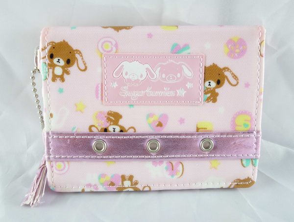 【震撼精品百貨】Sugarbunnies 蜜糖邦尼 防水面車票卡片夾 粉 震撼日式精品百貨
