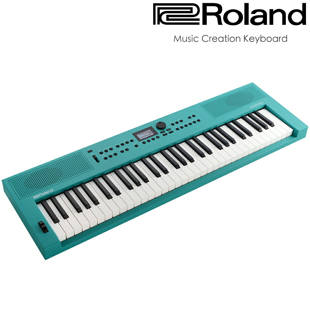 非凡樂器『 ROLAND 樂蘭』全新型態進階款61鍵音樂創作伴奏電子琴 GO:KEYS 3 / 青檸綠 公司貨保固