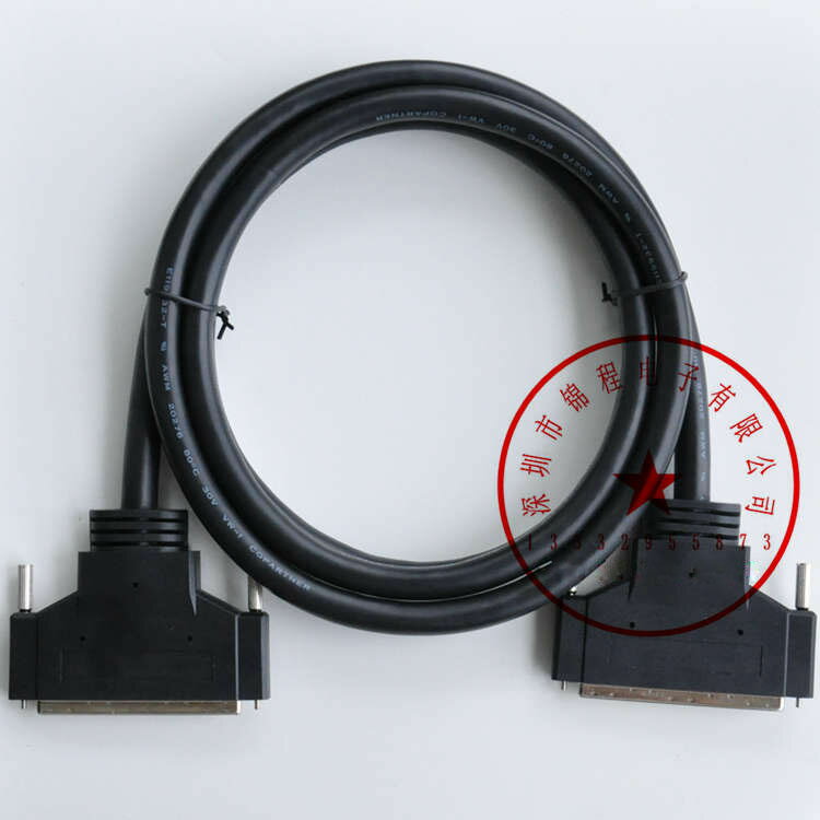SCSI100pin歐式端子板端子臺SCSIDB型連接線接線板100P 數據線5米