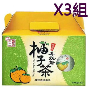 [COSCO代購4] 韓味不二水果茶飲組 1公斤 X 2入 _W94941 三組