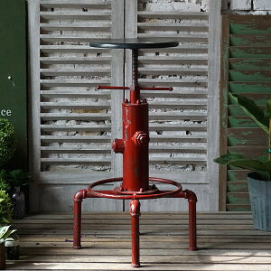 工業風鐵藝消防栓坐凳仿古做舊升降椅多款可選1入