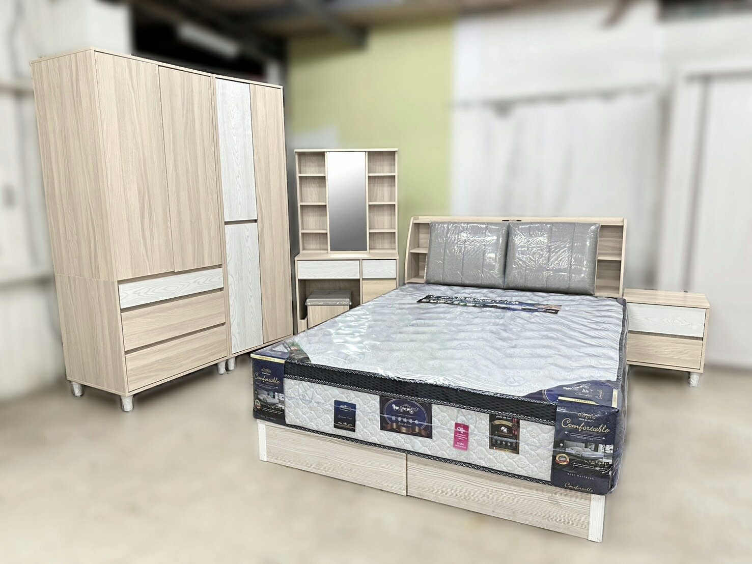 【尚品家具】895-49 舒恩 5尺床組