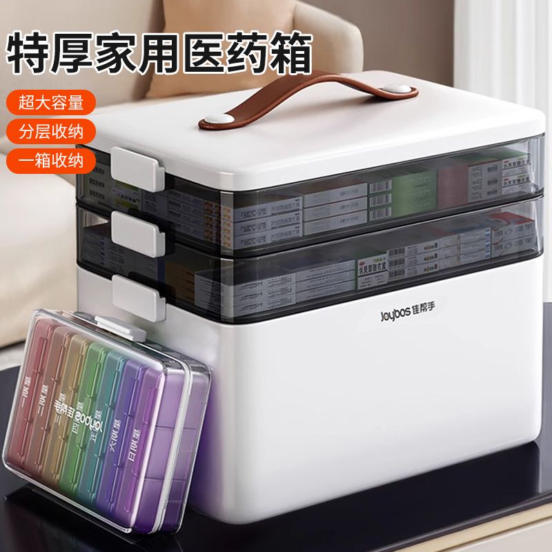免運 可開票 大號家用藥箱大容量家庭裝醫藥箱多層藥品分類收納特大藥盒