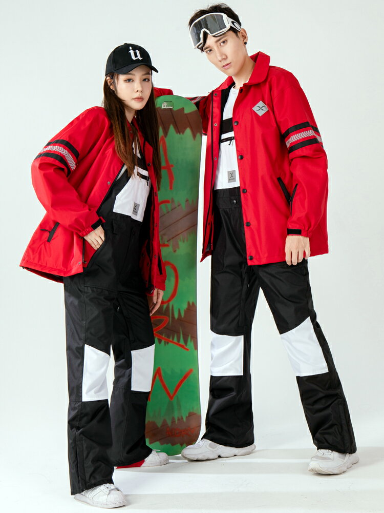 免運 SXNXOXW2021防水防風保暖滑雪服男女滑雪夾克教練服外套滑雪開衫 雙十一購物節