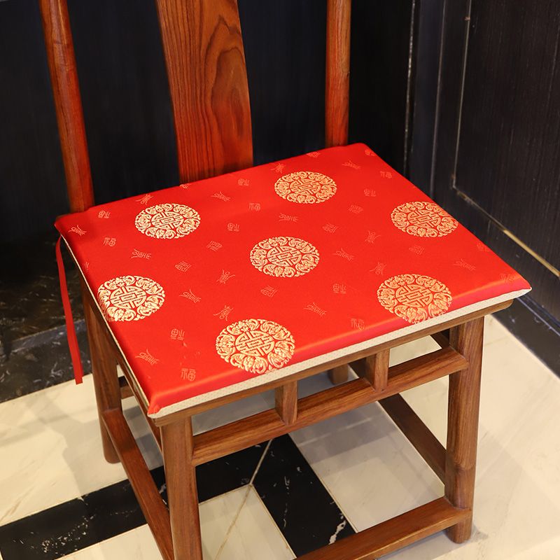 簡約紅木椅子坐墊中式餐椅茶椅官帽椅太師椅圈椅加厚海綿防滑坐墊