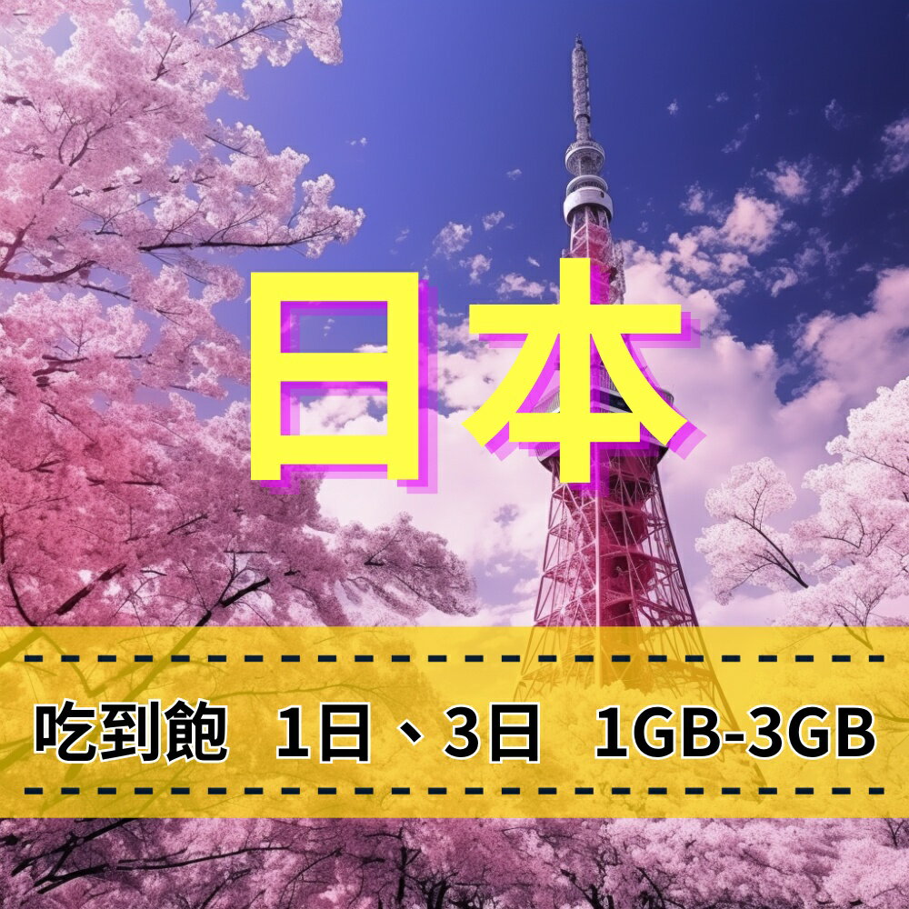 eSIM 日本上網 1日 3日 SoftBank電信 吃到飽 免綁約 掃描QR即可使用 快速方便 日本旅遊上網