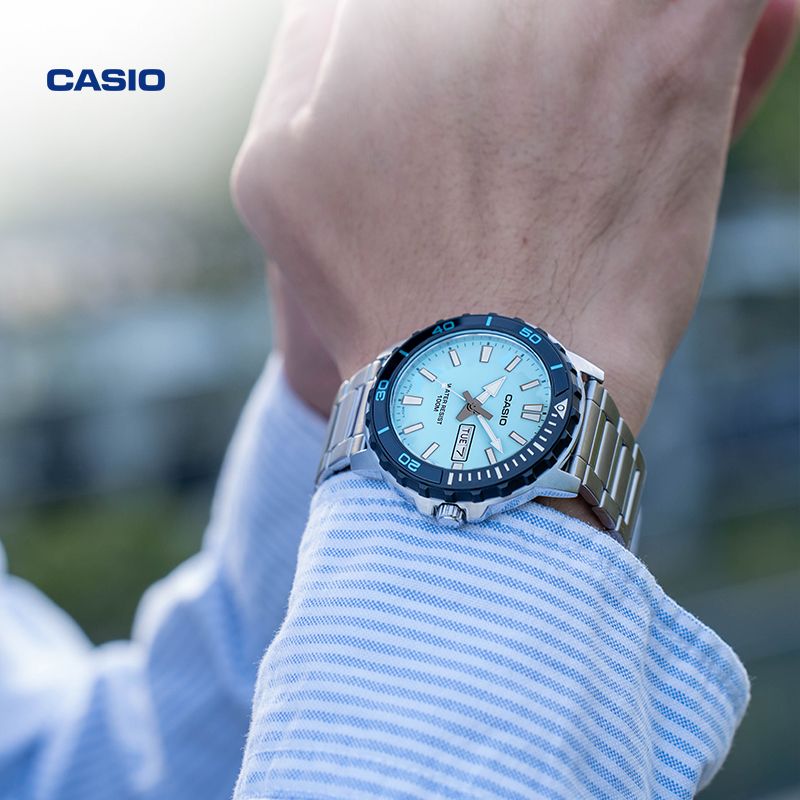 【現貨】【禮物送男友】Casio/卡西歐MTD-125D防水潮流男商務石英手錶高階【北歐家居生活】