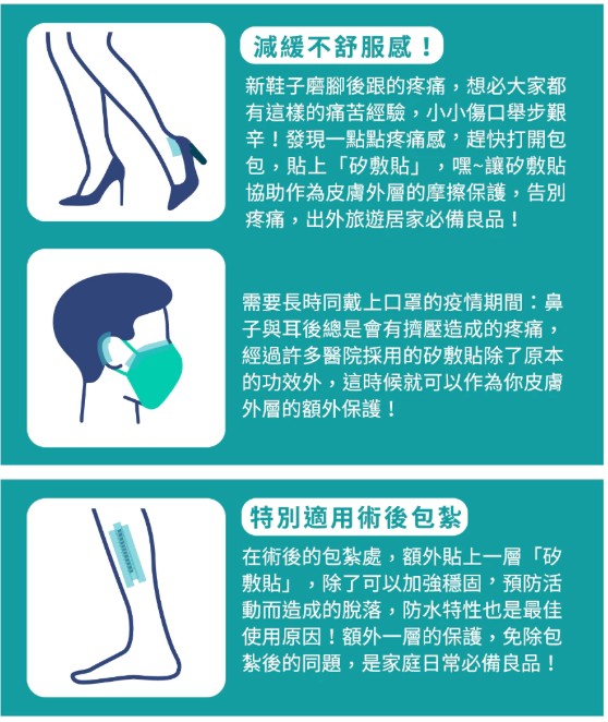 虹錡矽膚貼(未滅菌)2.5cm*1.5m 可重複黏貼 防水矽凝膠膠帶 4
